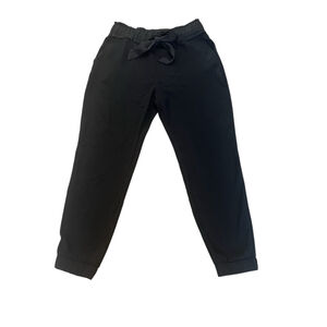 DYNAMITE Dress Pant Women’s Large Black Paper Bag Tie Waist Cropped L